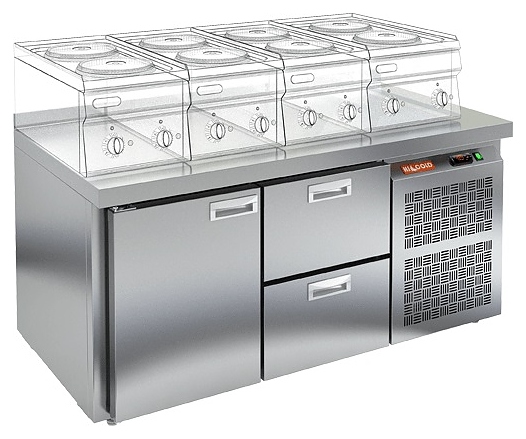 Стол холодильный HICOLD GN 12 BR2 TN LT