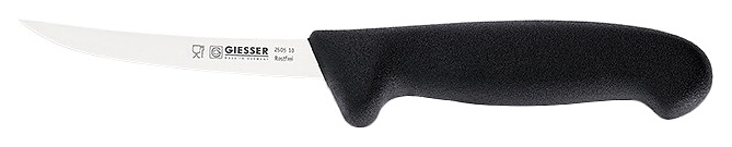 Нож обвалочный Giesser 2505 13 L=13 см (нерж. сталь / пластик) с черной рукояткой