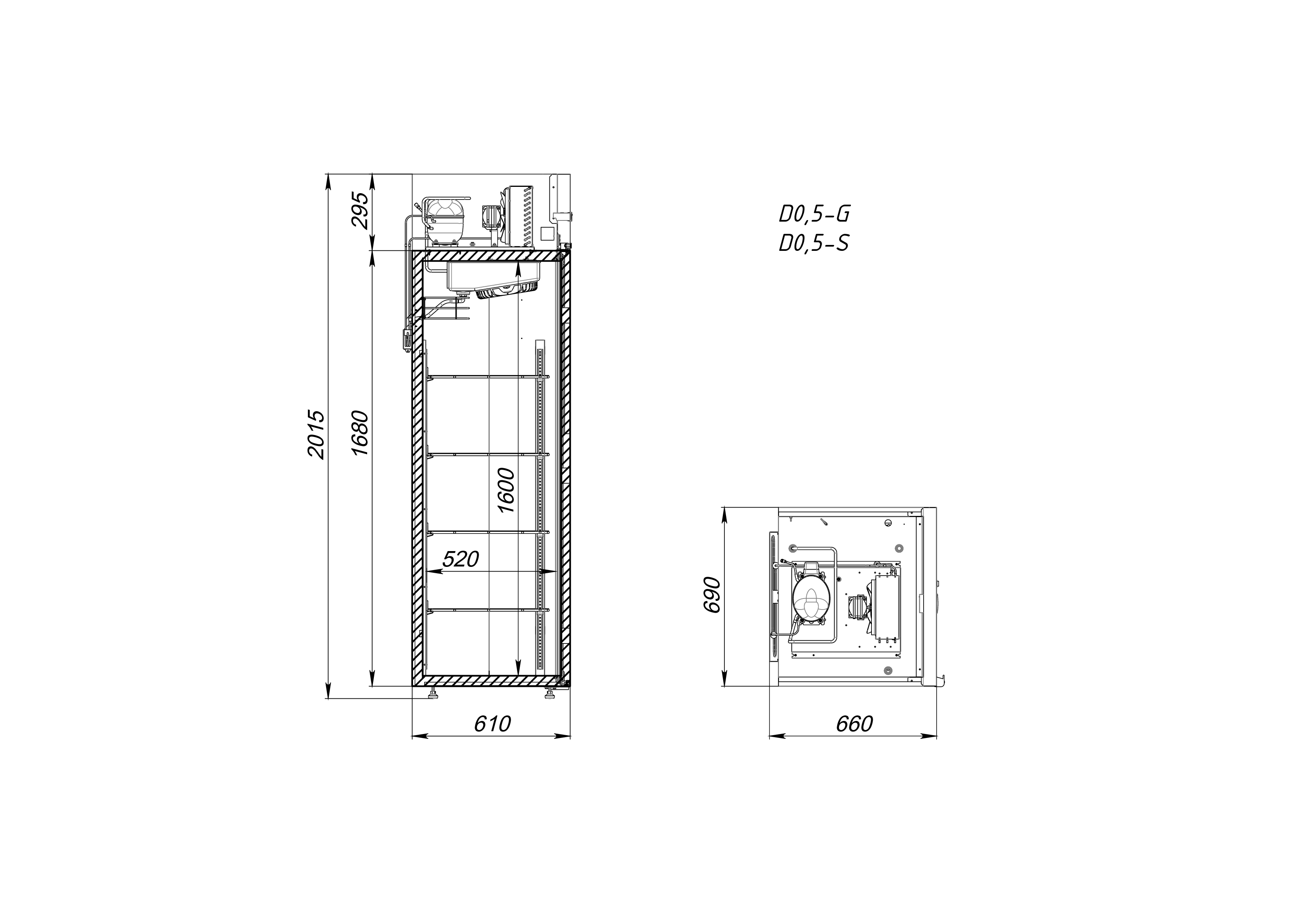 Шкаф холодильный ARKTO D0.5-S