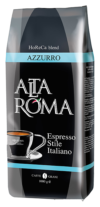 Кофе свежеобжаренный Alta Roma AZZURRO (арабика, в зернах, 1 кг)