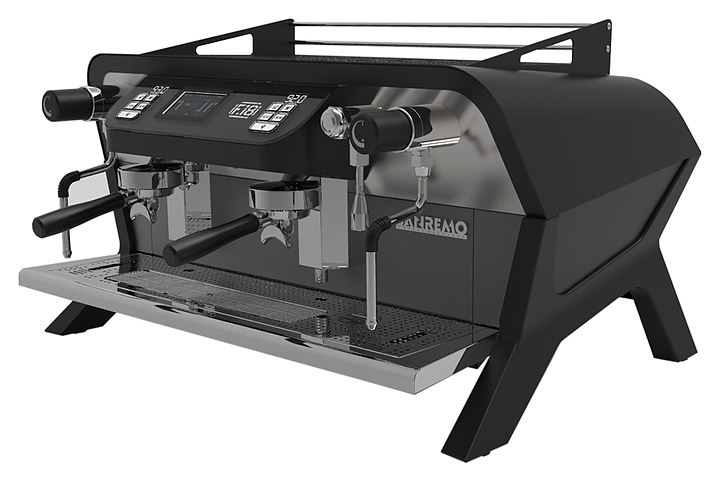 Кофемашина Sanremo F18 MB 2GR высокие гр. черная матовая