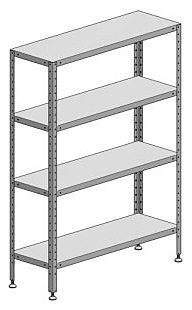 Стеллаж кухонный Марихолодмаш С-4-0,6/0,95/1,8