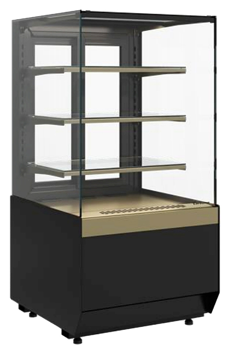 Витрина кондитерская Carboma KC70 VM 0,9-1 Light версия 2.0 (9005/0109, Bronze)