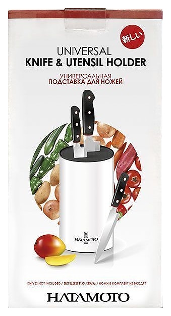 Подставка универсальная для ножей Hatamoto PWBS-15D-WHI