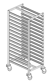 Тележка для противней BSV-inox ТК 115