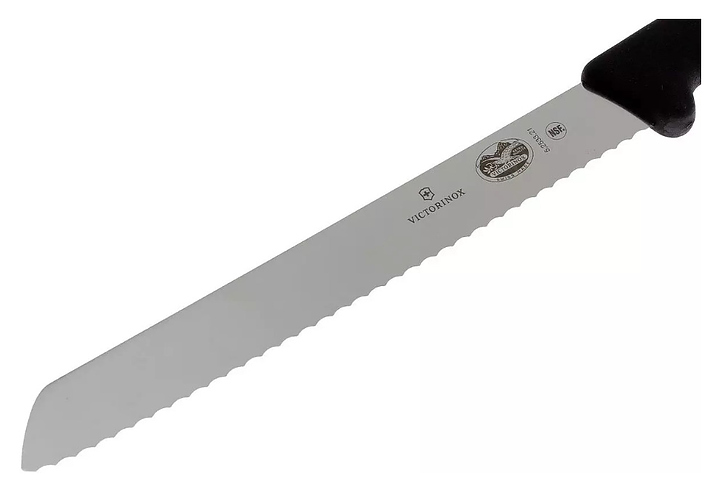 Нож для хлеба Victorinox 5.2533.21 Fibrox l=21 см (нерж. сталь / фиброкс) с черной ручкой
