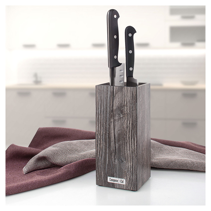 Подставка для ножей ComposeEat PDN102057OA4 10х10х23 см, дуб прованс