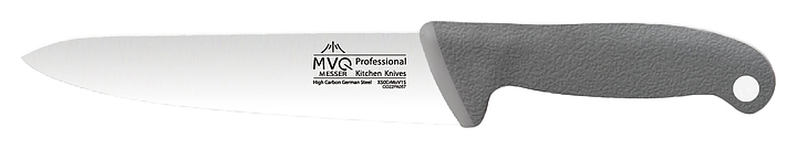 Нож шеф повара MVQ Profi Color Messer F4257 l=25 см (нерж. сталь / пластик) с серой ручкой