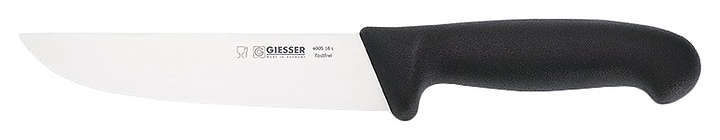 Нож для мяса Giesser 4005 24 L=24 см (нерж. сталь / пластик) с черной рукояткой
