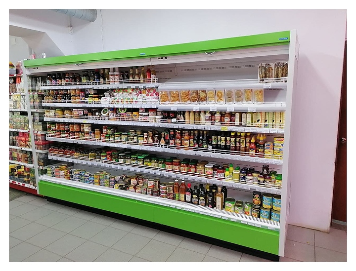 Горка холодильная гастрономическая Марихолодмаш София 220/92 ВХСп-1,875 (с комплектом ночных штор)