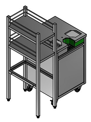 Соковыжималка автоматическая для цитрусовых Zumex Versatile Pro отводящий конвейер, корзина, подставка для бутылок