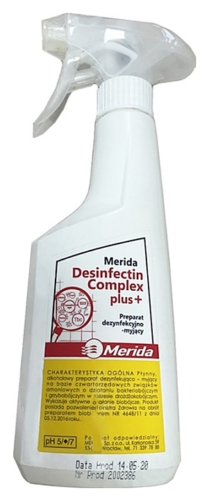 Средство моюще-дезинфицирующее Merida DESINFECTIN NMD001, 0.5 л