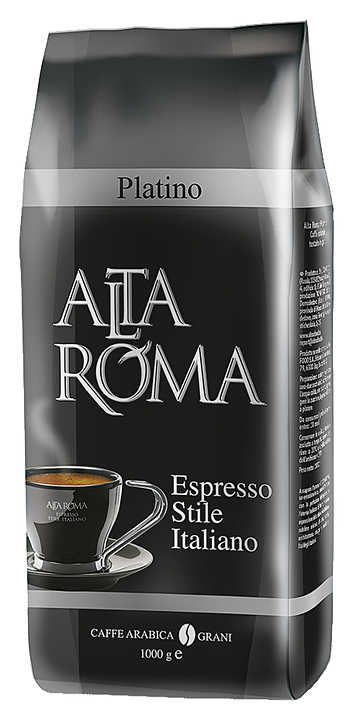 Кофе свежеобжаренный Alta Roma PLATINO (арабика, робуста, в зернах, 1 кг)