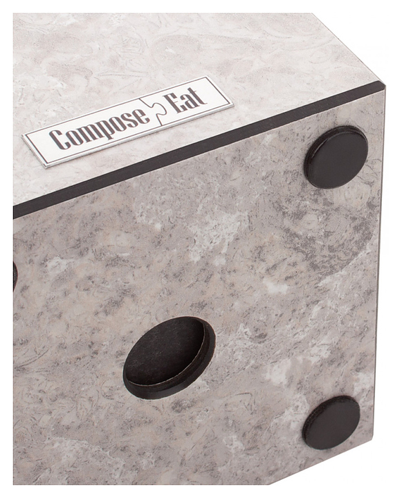 Подставка для ножей ComposeEat Fashion PDN114057OA4 11x11x24 см, белый мрамор