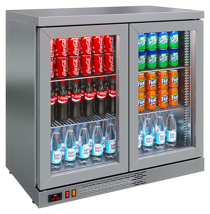 Шкаф холодильный барный POLAIR TD102-Grande серый