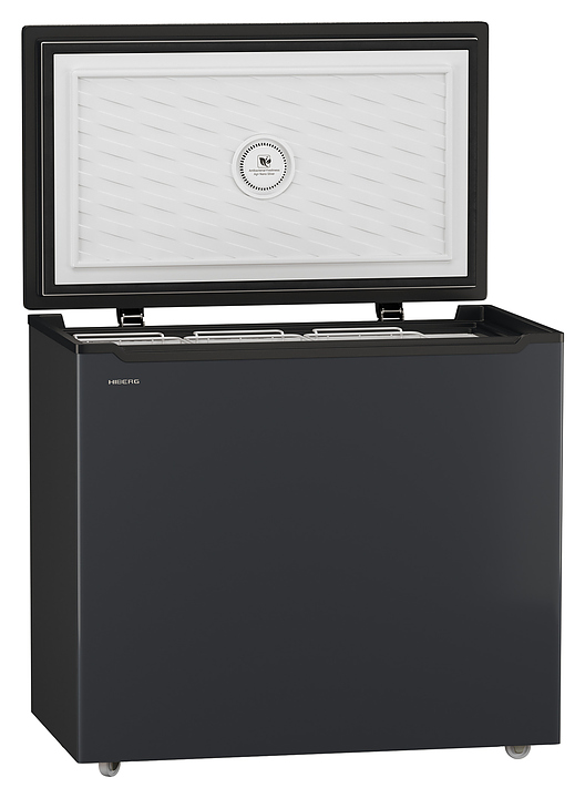 Ларь морозильный Hiberg PF 25 NFXd темно-серый