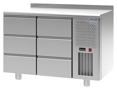 Стол холодильный POLAIR TM2-33-G с бортом