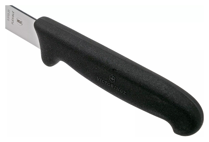 Нож филейный Victorinox 5.3703.20 Fibrox l=20 см (нерж. сталь / фиброкс) гибкое лезвие с черной ручкой