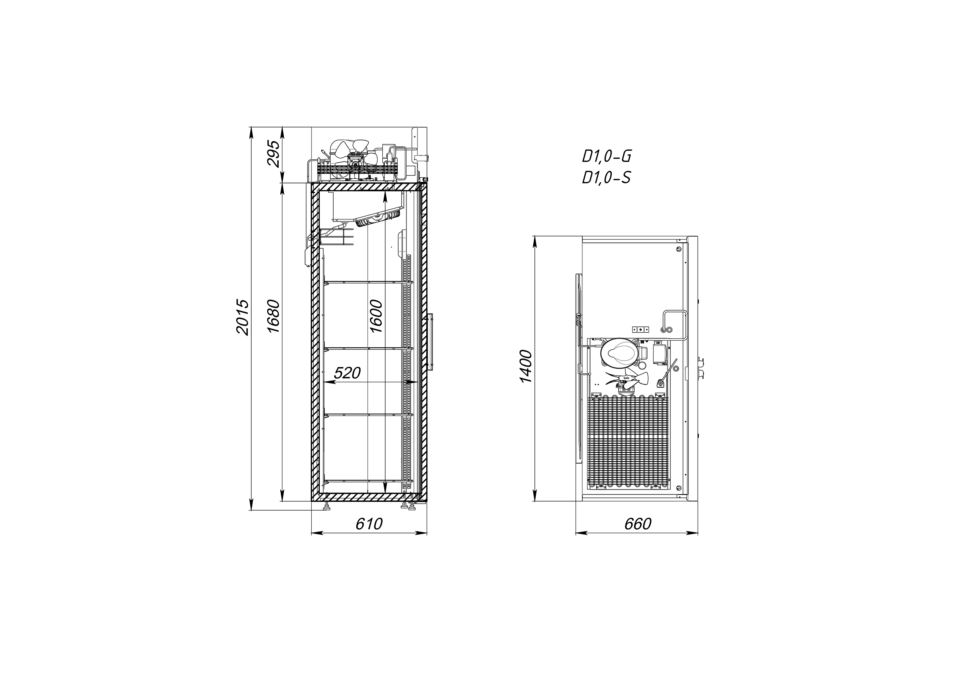 Шкаф холодильный ARKTO D1.0-S