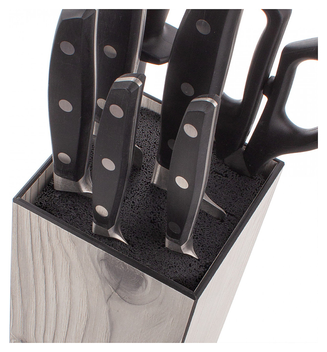 Подставка для ножей ComposeEat Fashion PDN112058OA4 11x11x24 см, белое дерево