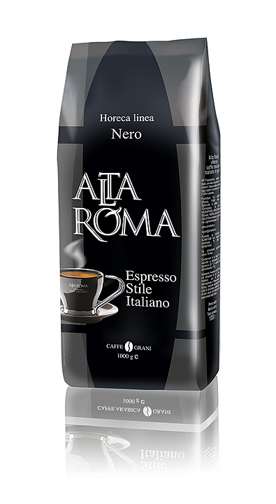 Кофе свежеобжаренный Alta Roma NERO (арабика, робуста, в зернах, 1 кг)