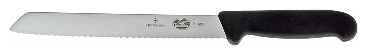 Нож для хлеба Victorinox 5.2533.21 Fibrox l=21 см (нерж. сталь / фиброкс) с черной ручкой