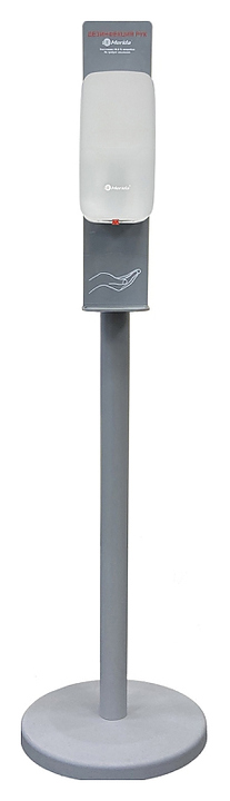 Мобильная стойка для дезинфекции рук Merida Классик с сенсорным диспенсером Harmony (0,8 л)
