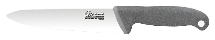 Нож шеф повара MVQ Profi Color Messer F4256 l=20 см (нерж. сталь / пластик) с серой ручкой