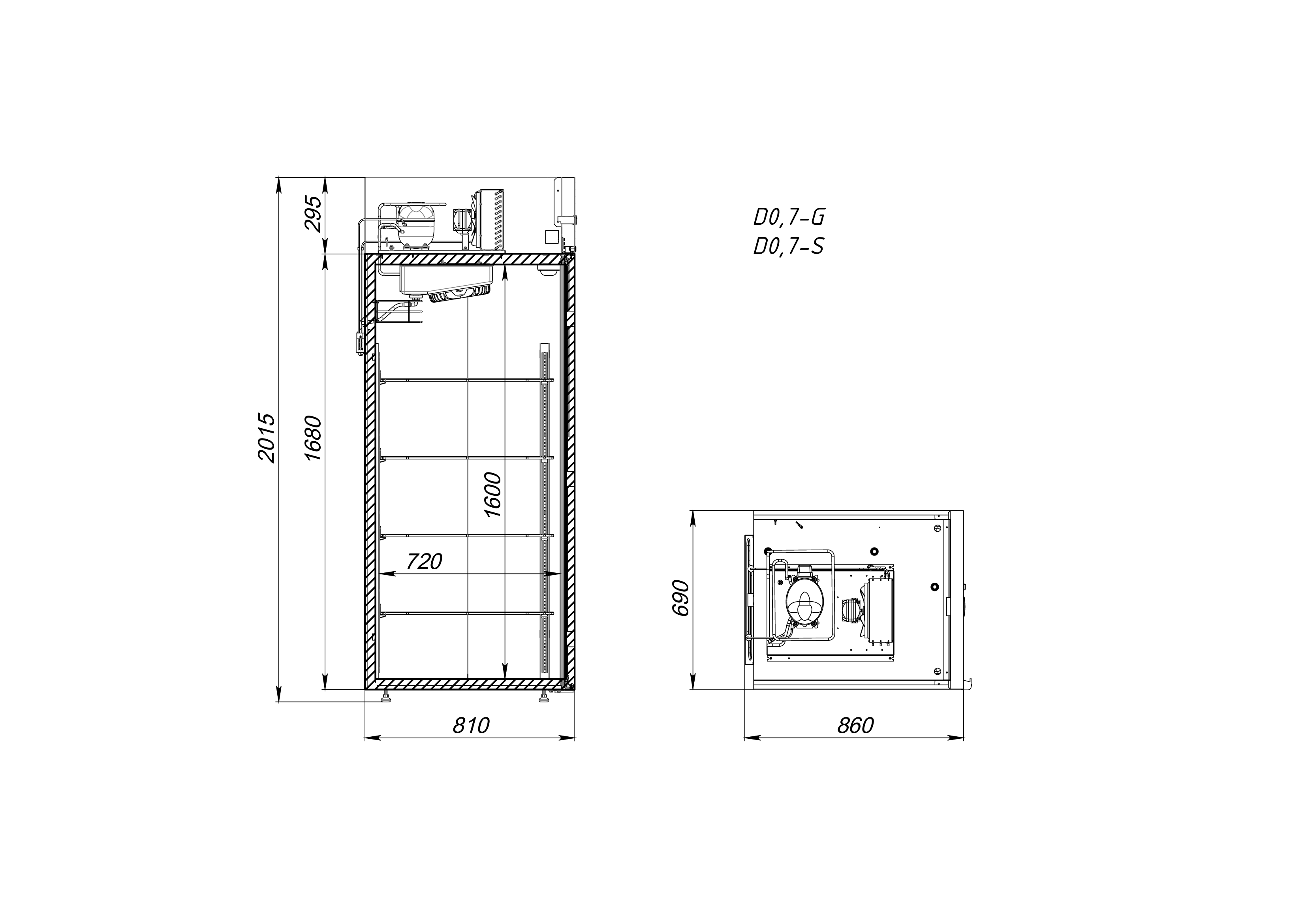 Шкаф холодильный ARKTO V0.7-SD