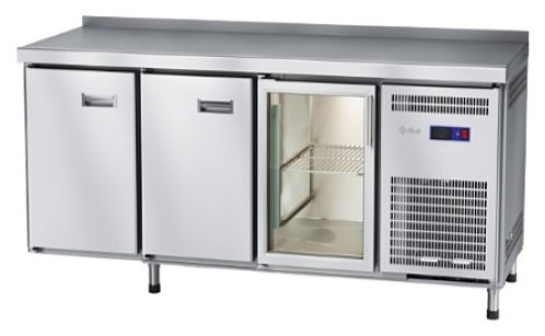 Стол холодильный Abat СХС-70-02 (1 дверь-стекло, 2 двери, борт)