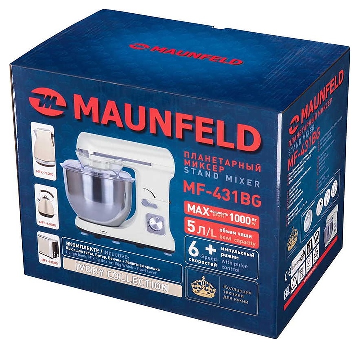 Миксер планетарный Maunfeld MF-431BG