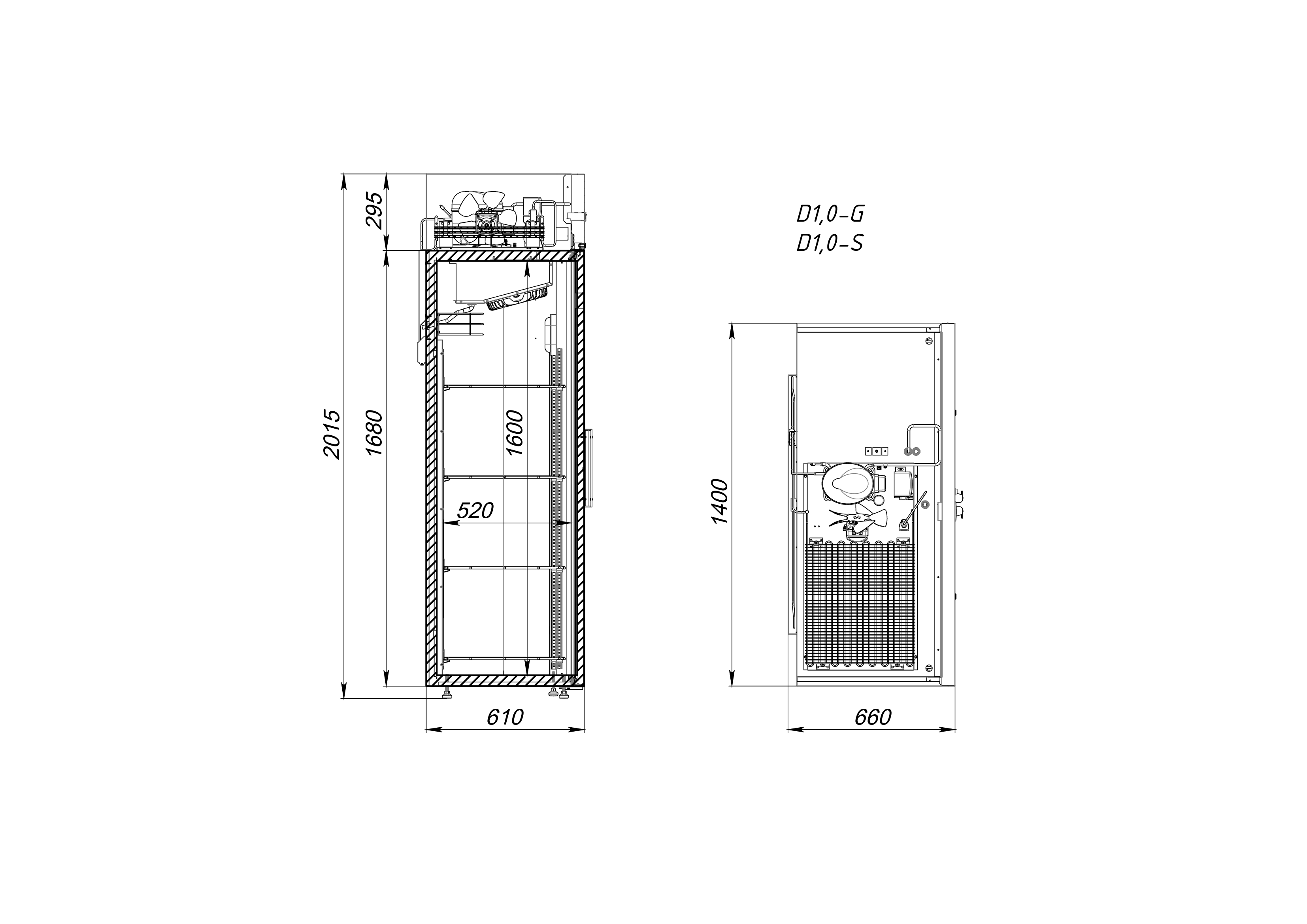 Шкаф холодильный ARKTO D1.0-SL