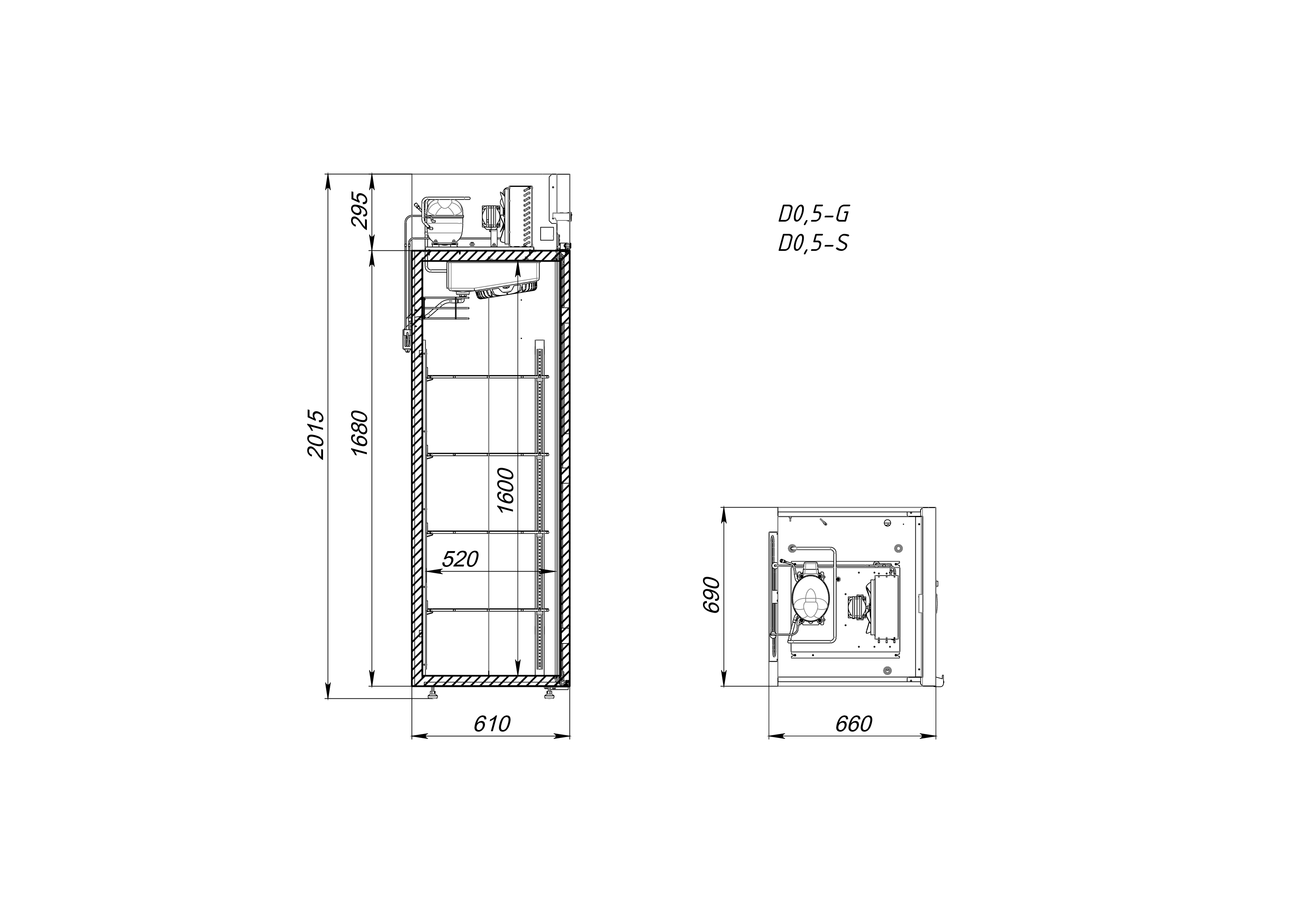 Шкаф холодильный ARKTO V0.5-SD