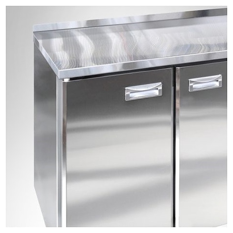 Стол холодильный Finist СХСм-700-2 (боковой холодильный агрегат, с бортом)