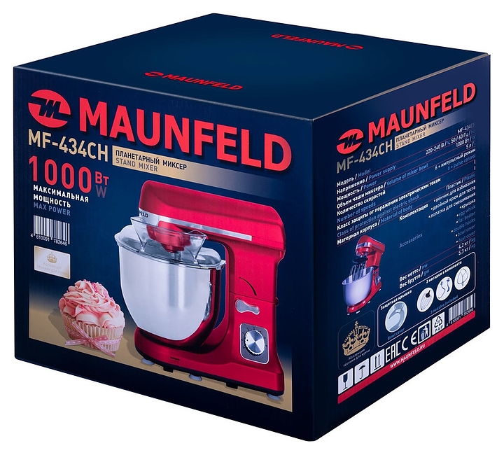 Миксер планетарный Maunfeld MF-434CH