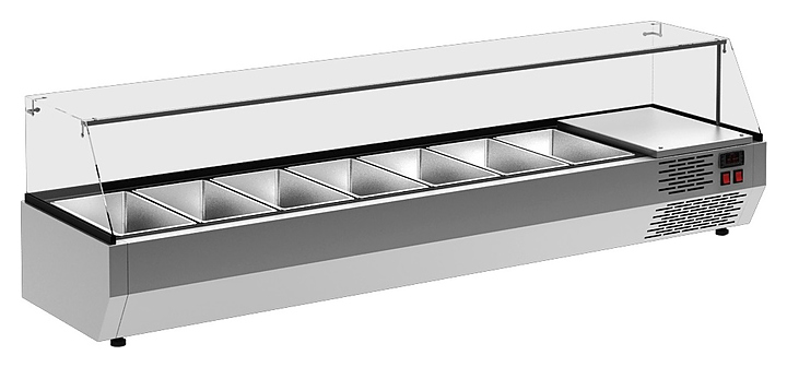 Витрина холодильная Carboma A30 SM 1,3-G 0430 (5 GN 1/4)