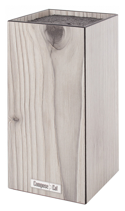 Подставка для ножей ComposeEat Fashion PDN112058OA4 11x11x24 см, белое дерево