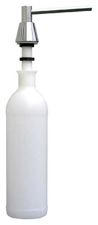 Дозатор для жидкого мыла Merida DWP101 встраиваемый в столешницу, с полированным конусом