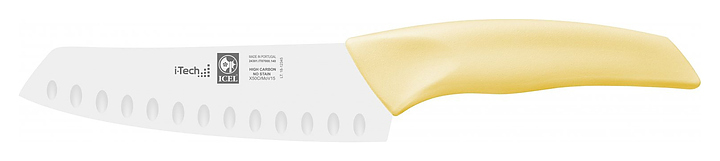 Нож японский для шефа ICEL I-Tech Santoku knife 24301.IT87000.140 желтый