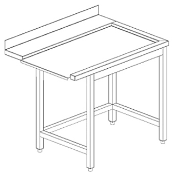 Стол для посудомоечной машины BSV-inox СВЭ 7,507