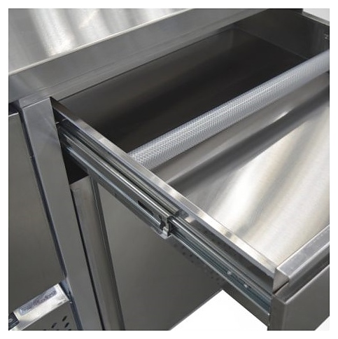 Стол холодильный Finist СХСм-700-2 (боковой холодильный агрегат, с бортом)