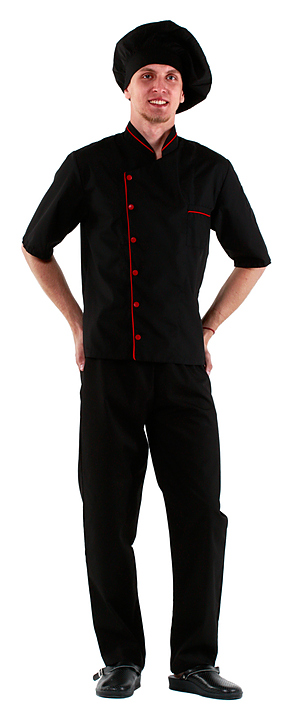 Куртка шеф-повара Клен 00003, р.48, черная