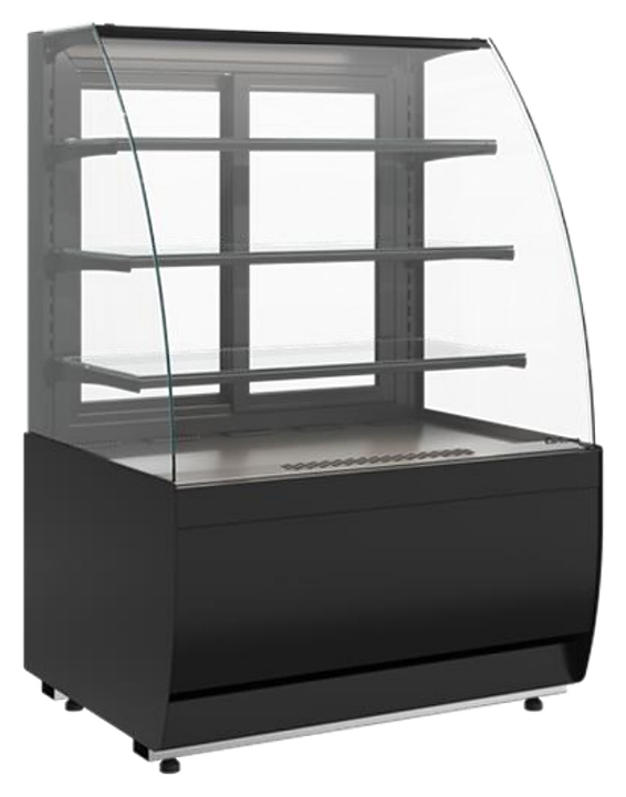 Витрина кондитерская Carboma K70 VM 0,9-1 Light версия 2.0 (Techno 9005)