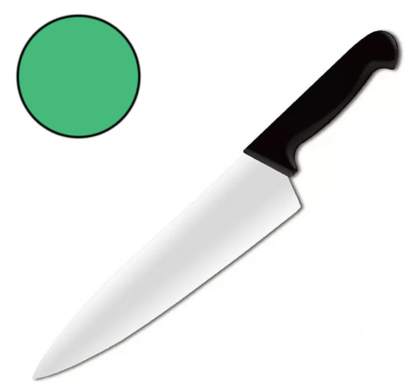 Нож поварской MACO 413952 зеленый