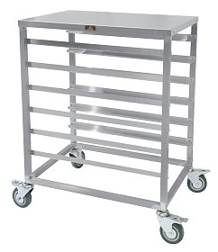 Тележка-шпилька для противней Luxstahl ТШГ-6 (600x400) нерж. с рабочей поверхностью