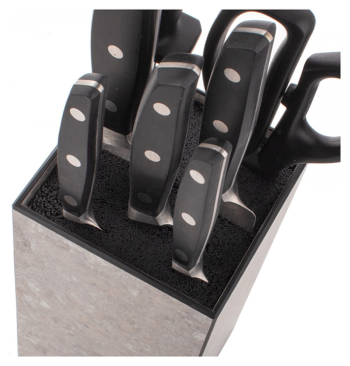 Подставка для ножей ComposeEat Fashion PDN114057OA4 11x11x24 см, белый мрамор