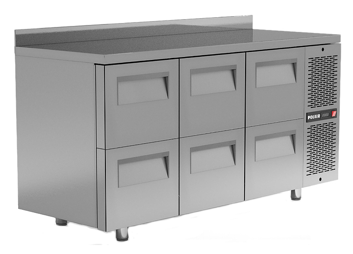 Стол холодильный POLAIR TM3GN-222-GС с бортом