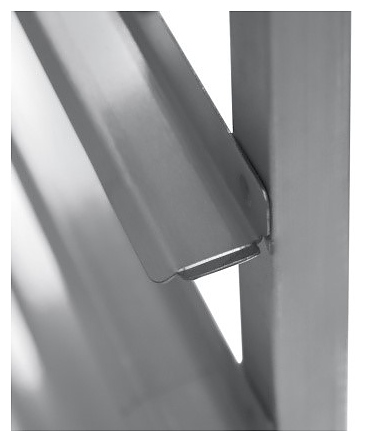 Тележка-шпилька для противней Luxstahl ТШГ-6 (600x400) нерж. с рабочей поверхностью