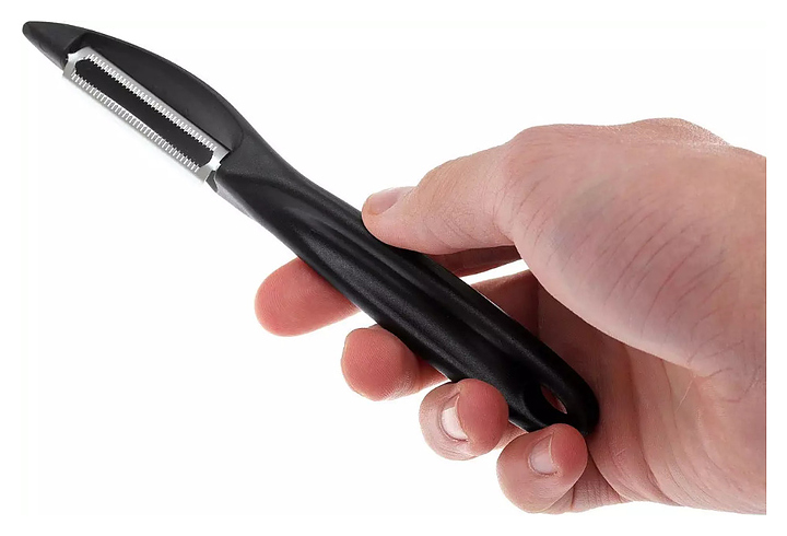 Нож для чистки овощей Victorinox 7.6075 Swiss Classic (нерж. сталь / пластик) плавающее лезвие с черной ручкой